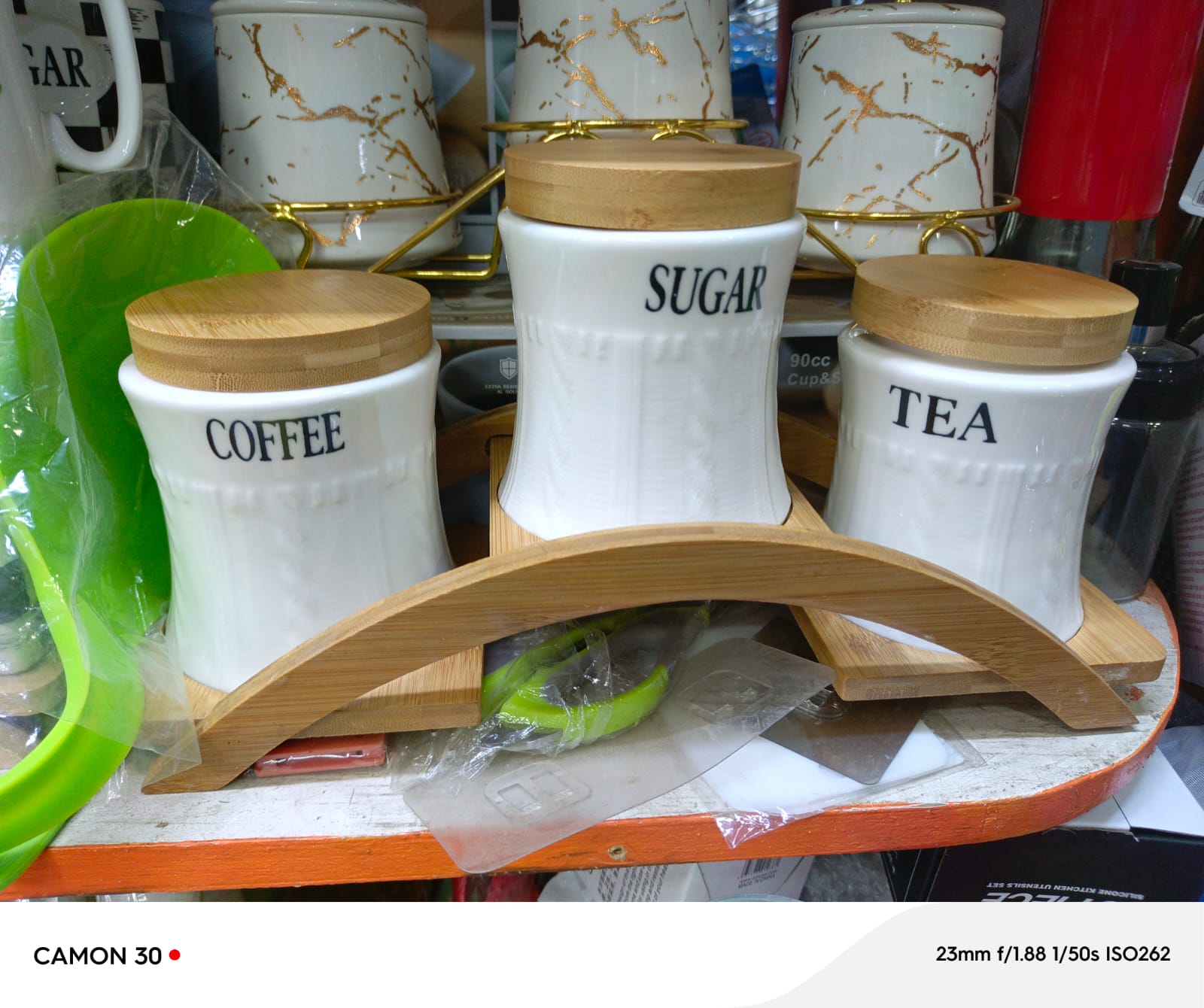 3 PCs ceramic sugar,tea, coffee set