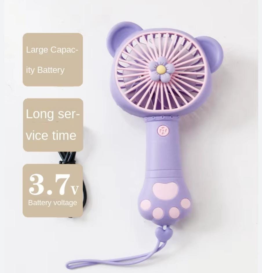 USB RECHARGEABLE MINI HAND-HELD FAN PORTABLE FAN