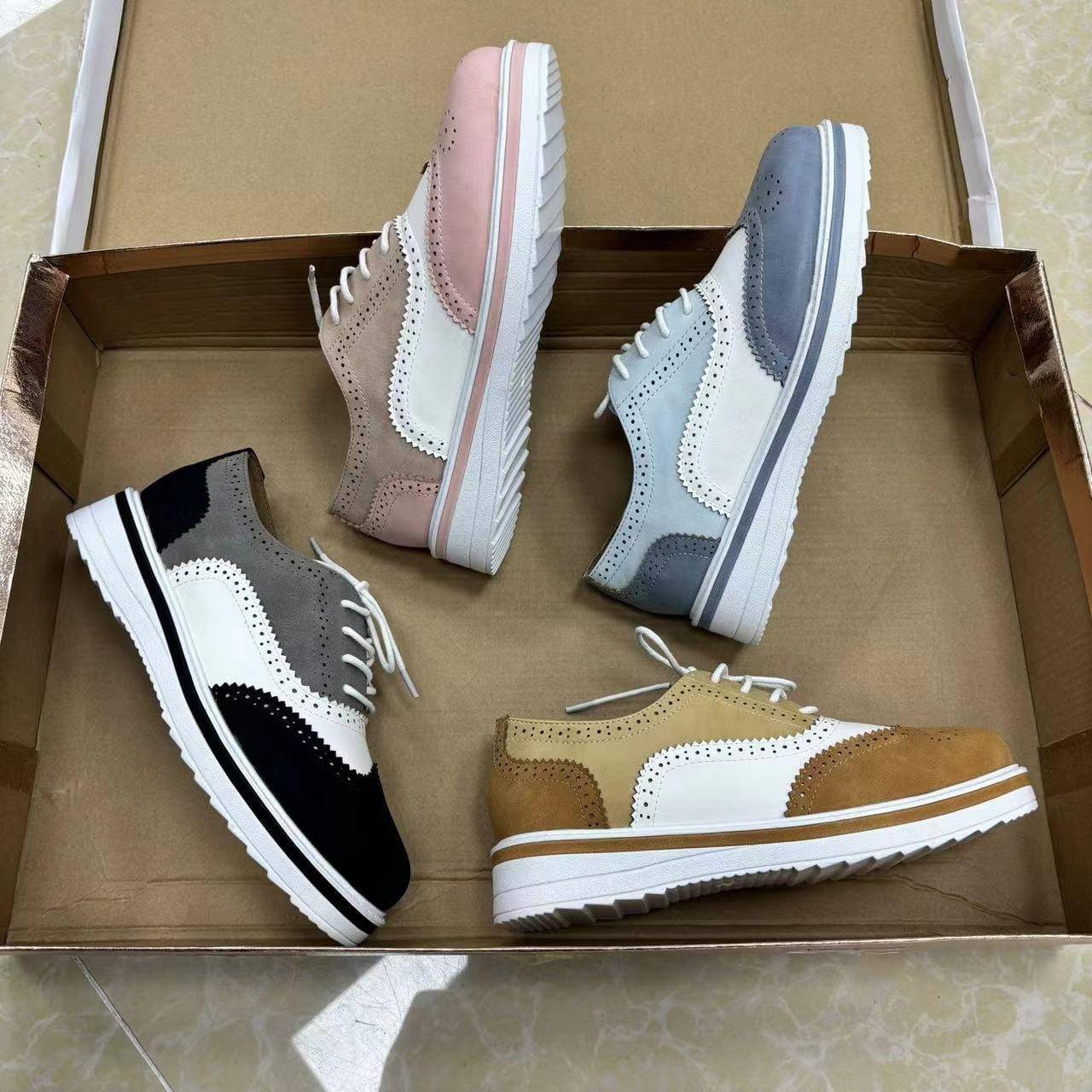 High Quality Oxford Brogues, Women Brogues Comfortable Shoes
