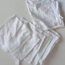 6 PCS WHITE FASHION BABY LINERS, WASHABLE BABY LINERS SOFT PURE COTTON