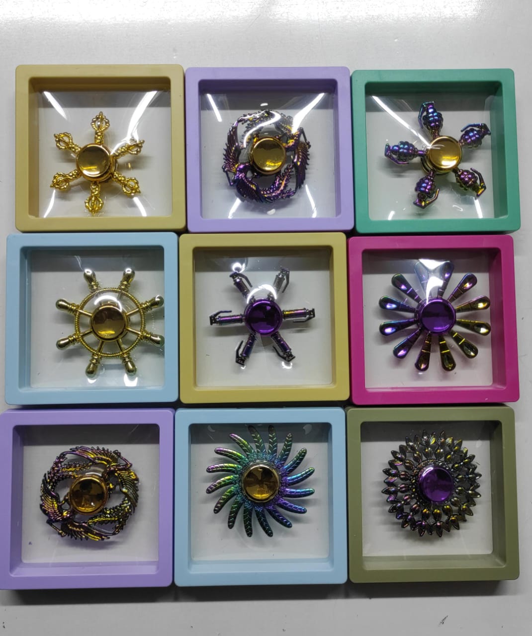 Metal Finger Fidget Spinner EDC Hand Spinner for Autism and ADHD Stress and Anxiety Relief, Focus, kids/ Children Toy