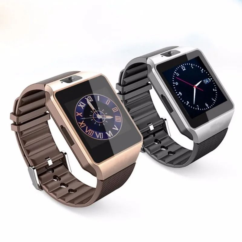 DZ09 Bluetooth Smartwatch,Touchscreen Wrist Smart Phone Watch Sports Fitness Tracker with SIM SD Card Slot Camera Pedometer Compatible with Android Smartphone for Kids Men Women