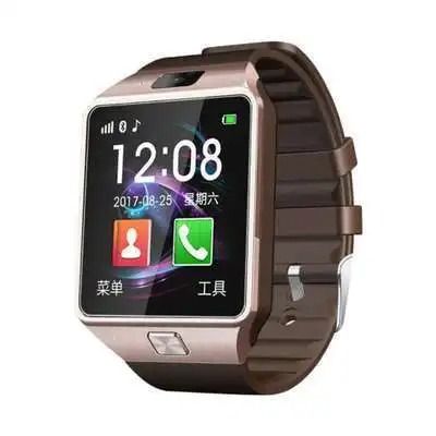 DZ09 Bluetooth Smartwatch,Touchscreen Wrist Smart Phone Watch Sports Fitness Tracker with SIM SD Card Slot Camera Pedometer Compatible with Android Smartphone for Kids Men Women