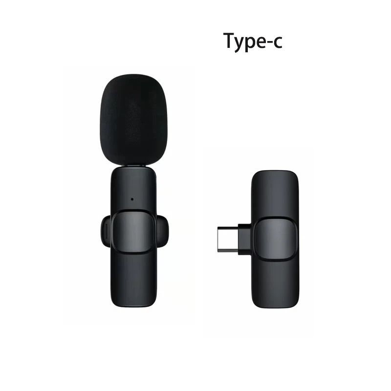Portable Wireless Lavalier Microphone for Audio and Video Recording, Compatible with iPhone, Android, Ideal for Live Streaming, Gaming, and Mobile Phones