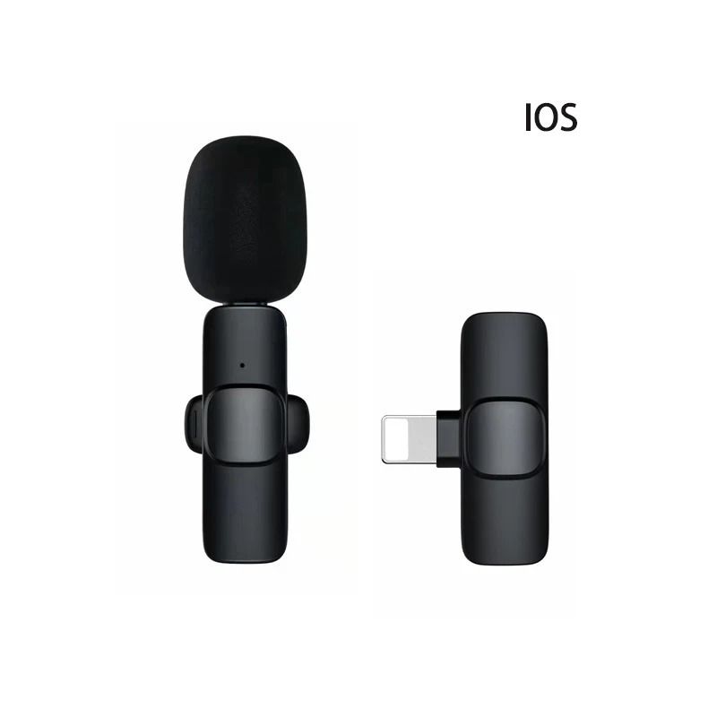 Portable Wireless Lavalier Microphone for Audio and Video Recording, Compatible with iPhone, Android, Ideal for Live Streaming, Gaming, and Mobile Phones