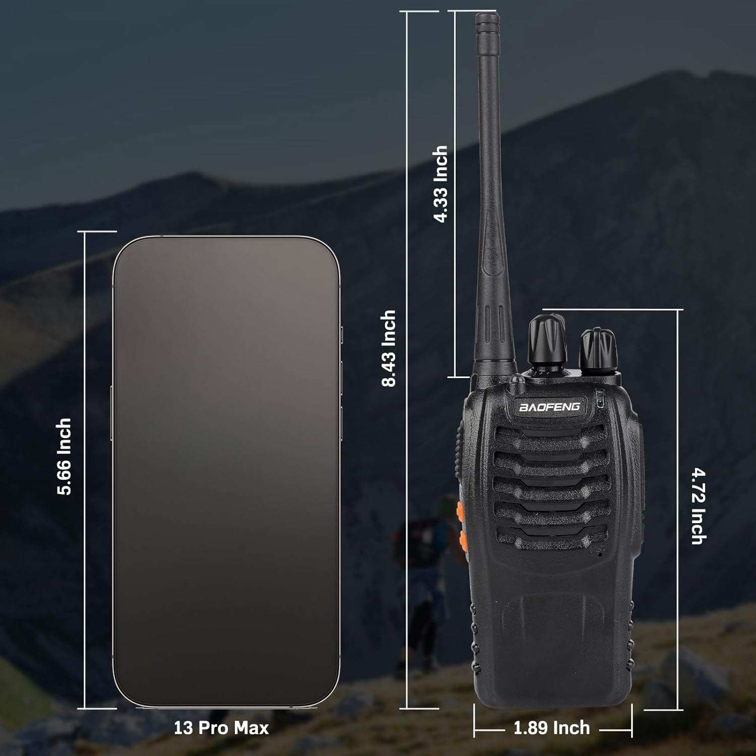 2 PIECES BAOFENG BF-888S Two Way Radio