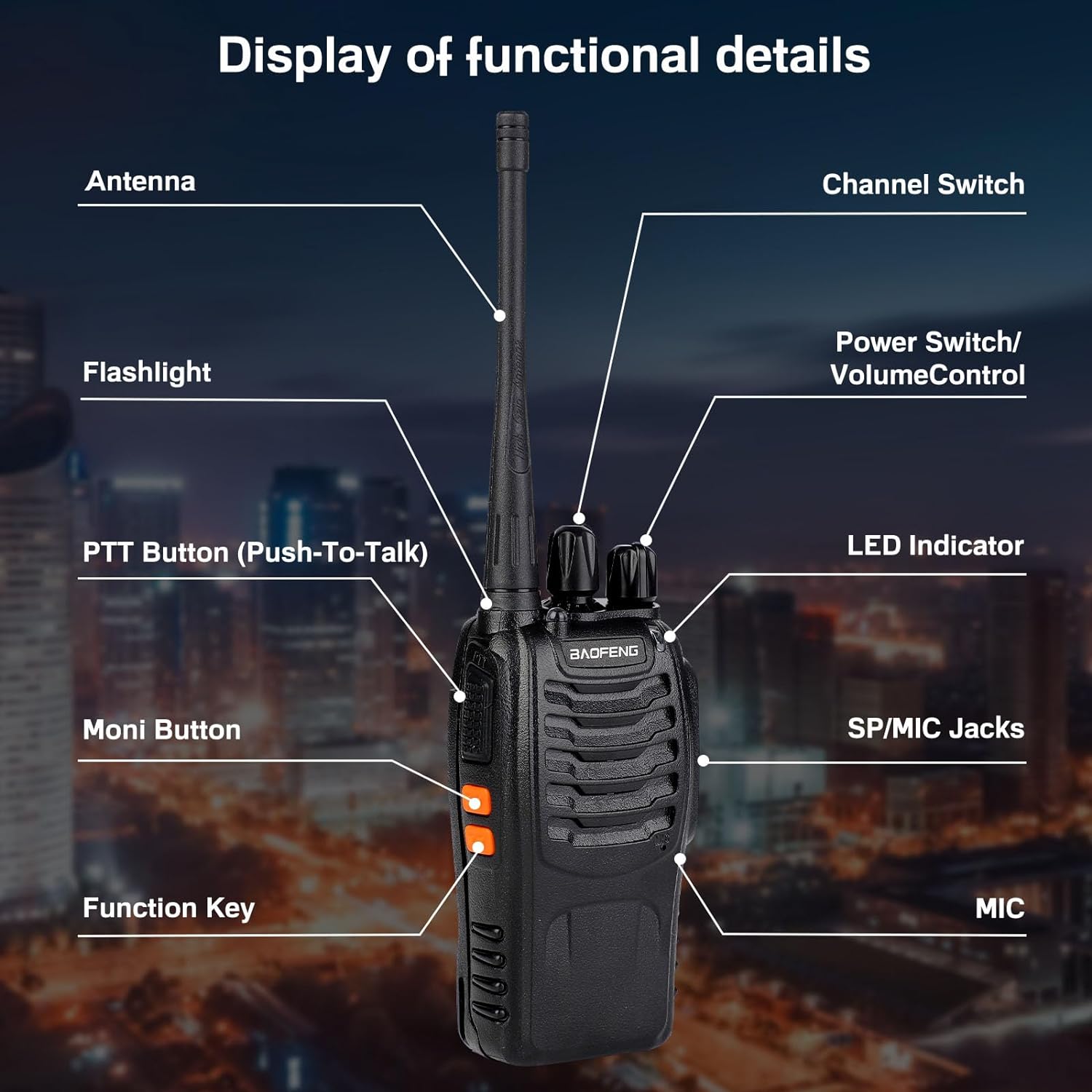 2 PIECES BAOFENG BF-888S Two Way Radio