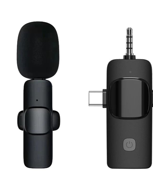 Wireless 3 in 1 Lavalier Microphone: Pro Clip-On Mic for Phones, PCs & Cameras