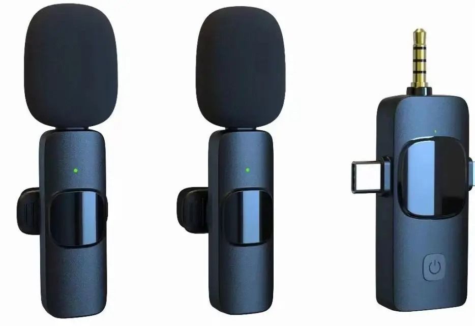 CrystalCast Double: Dual Wireless Lavalier Microphone System with Independent Gain Control - Achieve Broadcast-Quality Audio for Two Creators Effortlessly