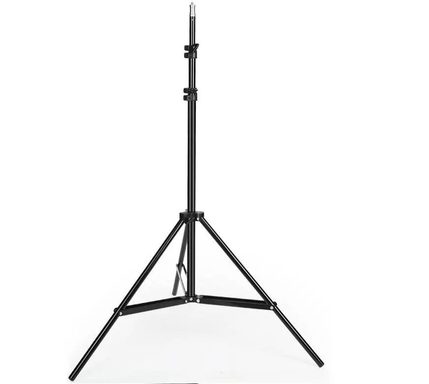 2.1m Aluminum Light Stand: Versatile Photography Tripod Monopod for LED Video Lights, Flash, and Fill Light with 1/4" Screw, Portable Travel Design