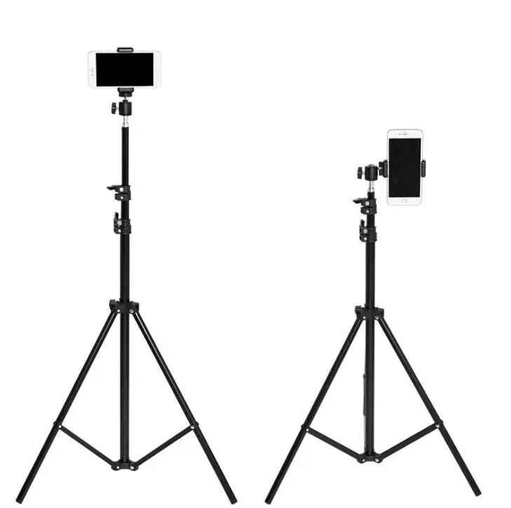 2.1m Aluminum Light Stand: Versatile Photography Tripod Monopod for LED Video Lights, Flash, and Fill Light with 1/4" Screw, Portable Travel Design