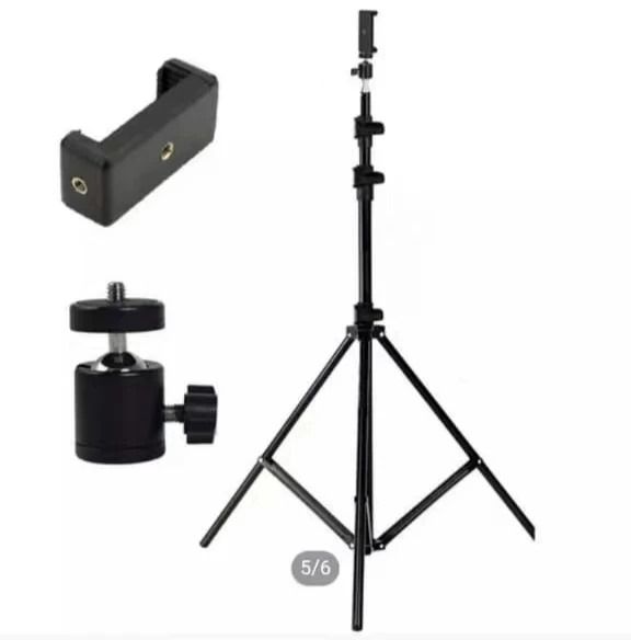 2.1m Aluminum Light Stand: Versatile Photography Tripod Monopod for LED Video Lights, Flash, and Fill Light with 1/4" Screw, Portable Travel Design