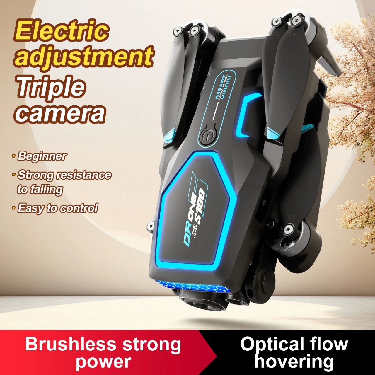 Drone Low Price Rc Remote Drohne 100m 2.4g Wifi Gesture Video 50x Zoom Mv Filter Mini Drone Camera