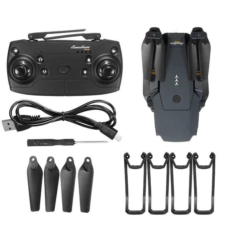 Flight Drone 720P HD RC Quadcopter & Mini E58 Foldable Aircraft Toy with One-Key Takeoff and 3D Flip Functionality