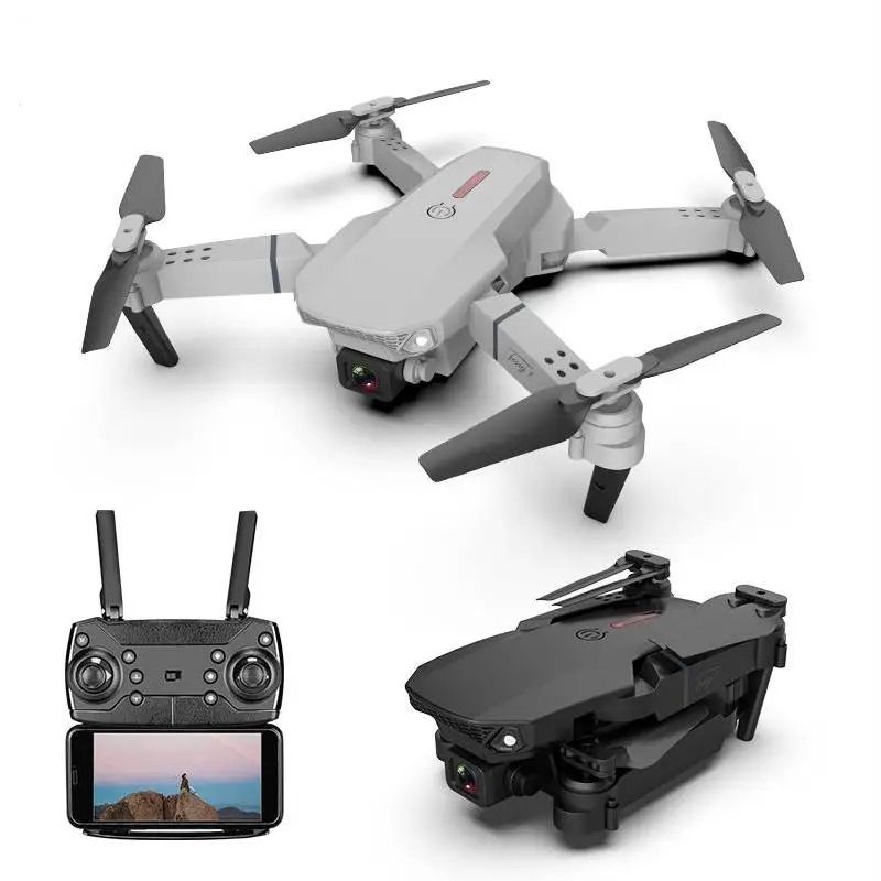 720P HD Flight Drone and Mini E58 Foldable Quadcopter with Gesture Control and Aerial Photography Features