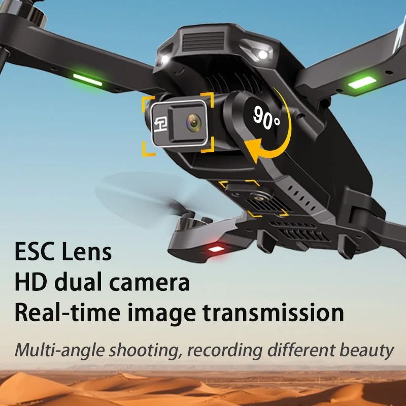 Mini Drone 4K HD Optical Flow Positioning Four Axis Aircraft Aerial Camera UAV Remote Control LED Lights 360 ° Roll Drone New Arrival