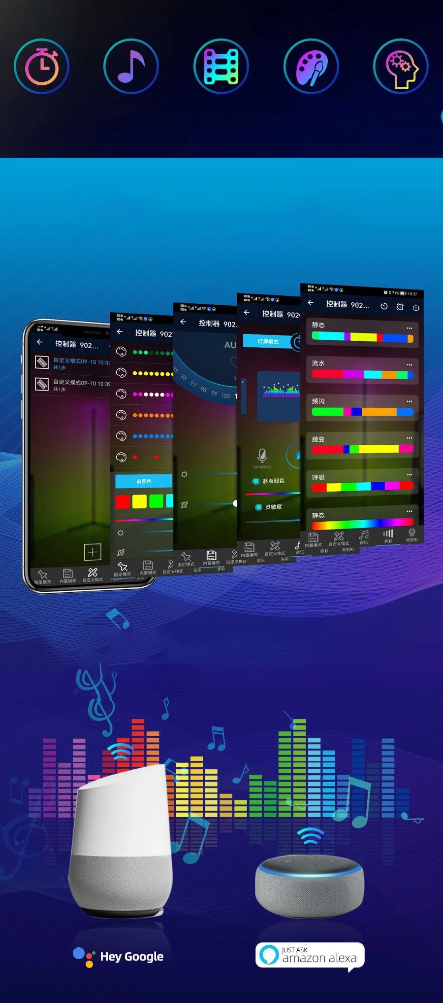 RGB LED Corner Lamp – Modern Minimalist Floor Standing Light with Remote Control & Music Sync for Mood Lighting in Bedrooms & Gaming Spaces