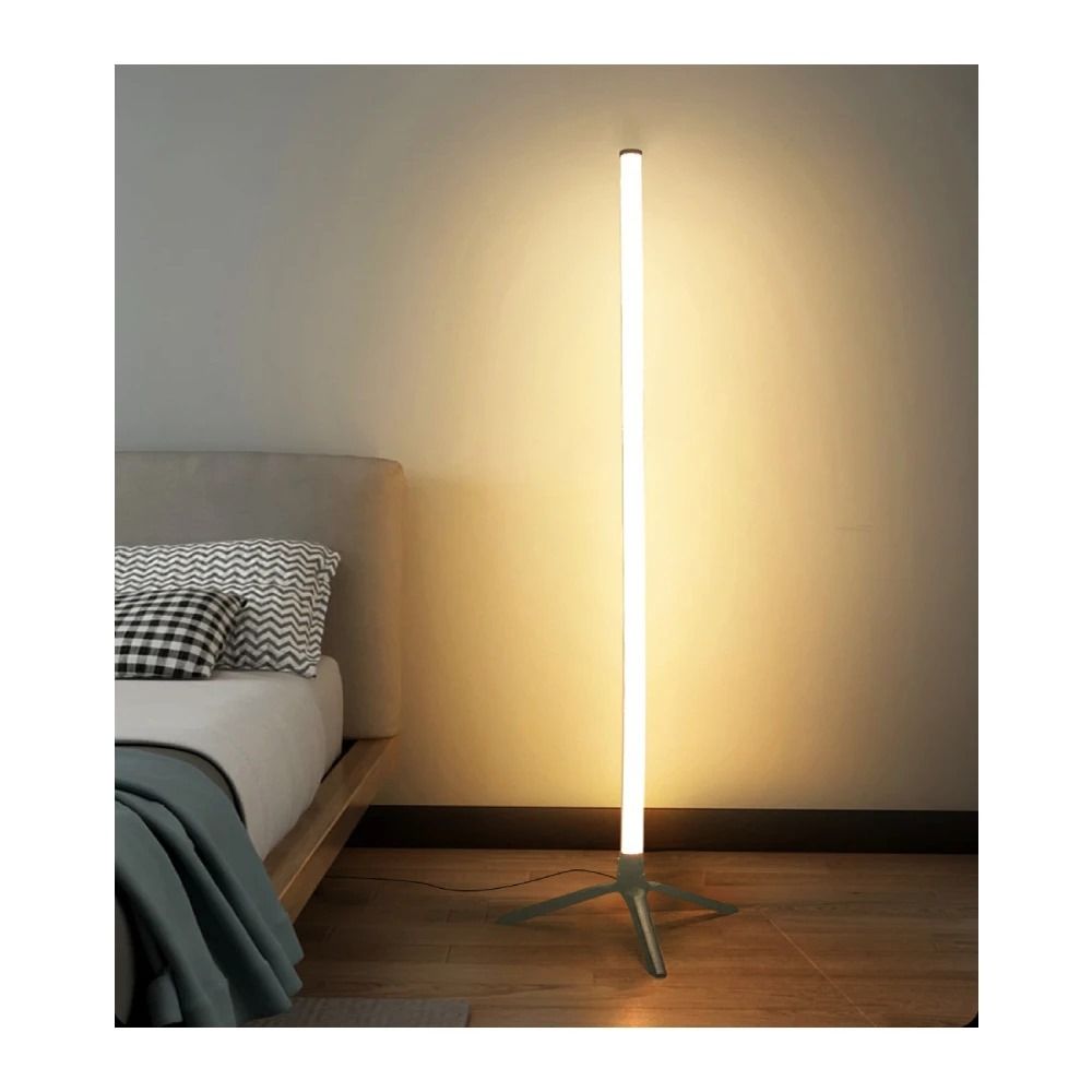 RGB LED Corner Lamp – Modern Minimalist Floor Standing Light with Remote Control & Music Sync for Mood Lighting in Bedrooms & Gaming Spaces