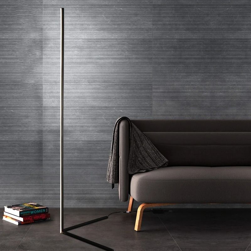 RGB LED Corner Lamp – Modern Minimalist Floor Standing Light with Remote Control & Music Sync for Mood Lighting in Bedrooms & Gaming Spaces