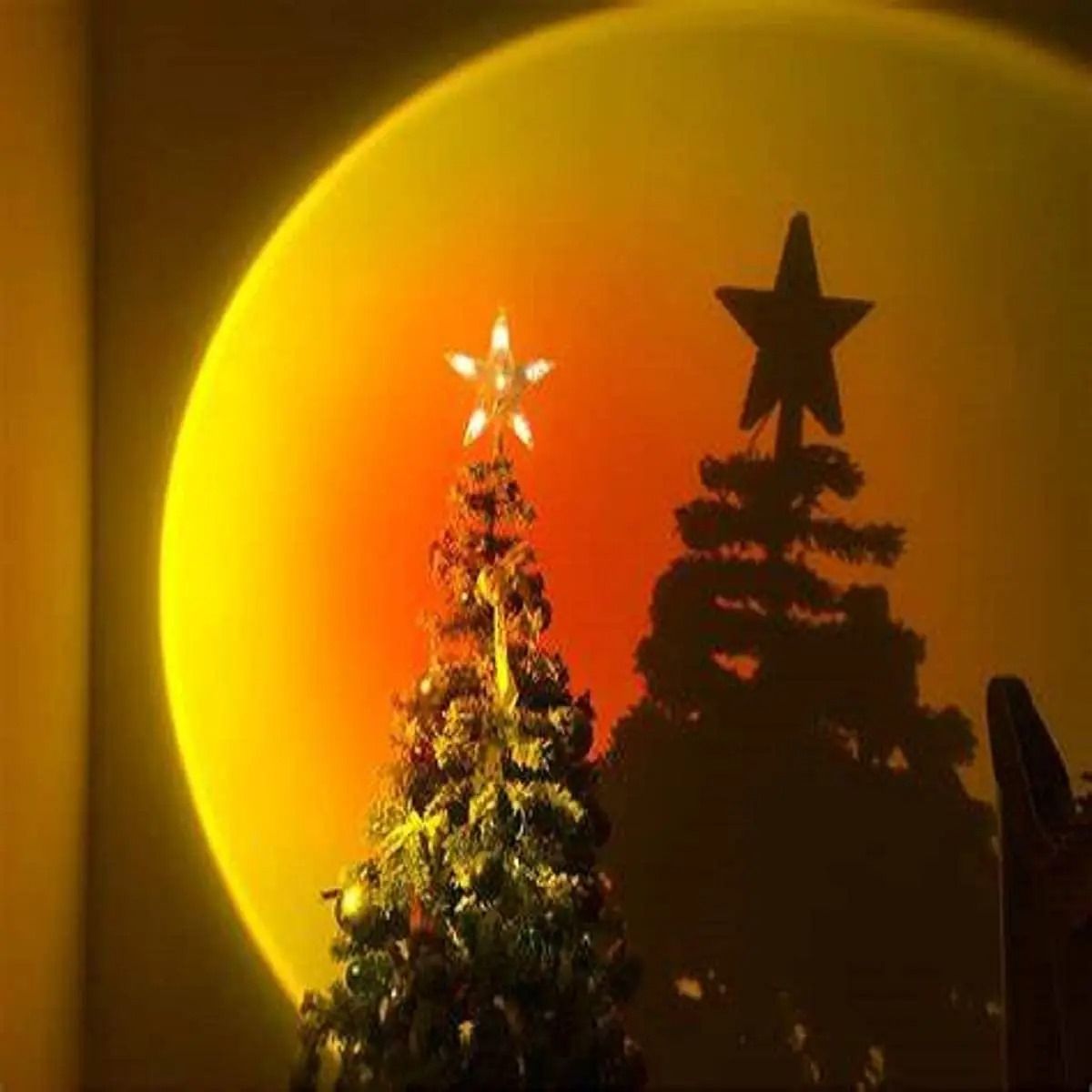 USB Sunset Lamp Rainbow Light Projector Night Light Sunset Projection LED Desk Lamp For Bedroom Living Room Cafe Decoration