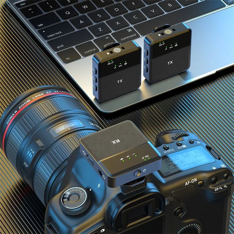 2 Wireless go UHF Wireless Lavalier Microphone System for Smartphone Laptop DSLR Tablet Camcorder Recorder PK Comica Rode