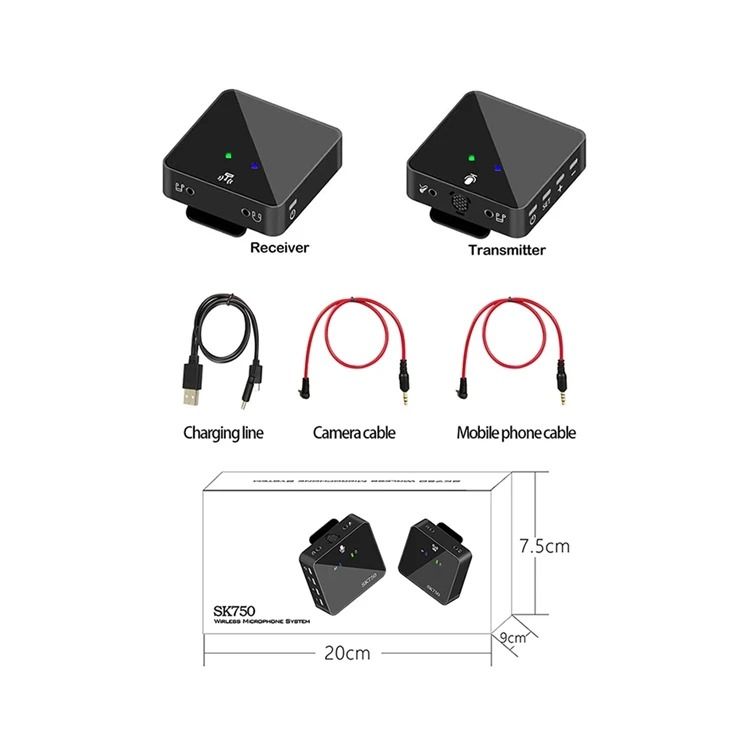 2 Wireless go UHF Wireless Lavalier Microphone System for Smartphone Laptop DSLR Tablet Camcorder Recorder PK Comica Rode