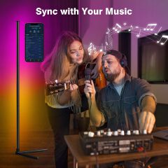 RGB Corner Floor Light – Smart LED Lamp with Remote Control, Multiple Colors & Dimmable Brightness for Bedroom, Living Room, Gaming & Office