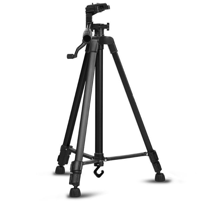 3366 Adjustable Phone and SLR Camera Tripod Stand with Maximum Height of 1.4 Meters for Enhanced Stability and Versatile Shooting Options