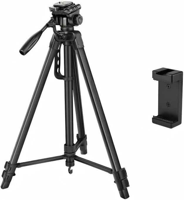3366 Adjustable Phone and SLR Camera Tripod Stand with Maximum Height of 1.4 Meters for Enhanced Stability and Versatile Shooting Options