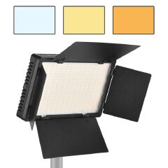 Professional Photo & Video LED Light Kit with 2.1m Stand – VARICOLOR Pro LED 800 & U600 600 LED Panel, Adjustable 3200K–6500K/5600K, Dimmable Brightness, AC/Battery Powered