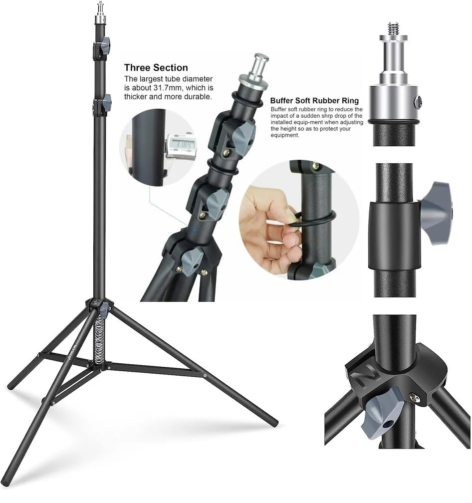 Professional Photo & Video LED Light Kit with 2.1m Stand – VARICOLOR Pro LED 800 & U600 600 LED Panel, Adjustable 3200K–6500K/5600K, Dimmable Brightness, AC/Battery Powered