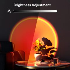 Sunset Lamp Projector,180 Degree Rotation Sun Projection Light Led Night Light Floor Lamp with USB Port,Sunset Lamps for Photography Party Bedroom Decor,Christmas Gifts for Women