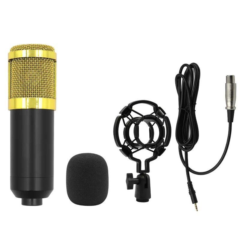 BM800 V8 Sound Card Studio Microphone Set | Professional Condenser Mic for Live Streaming, Podcasting, Karaoke, Gaming, Voice Recording & Home Studio Setup