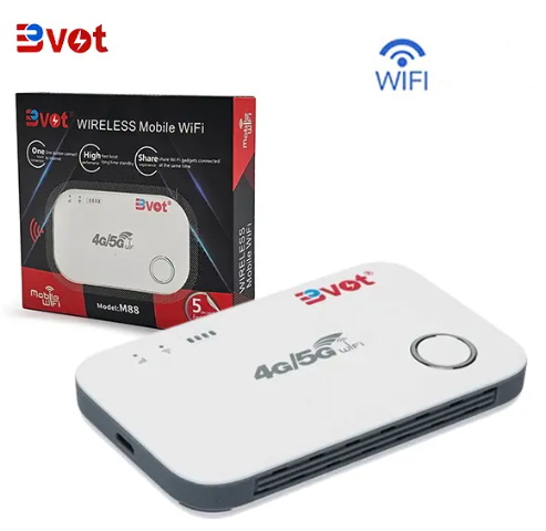 BVOT M88 High-Speed 4G/5G Portable MiFi – Compact Mobile WiFi Hotspot for Phones, Laptops & Tablets – Long Battery Life, Fast Internet, Unlocked for All Networks