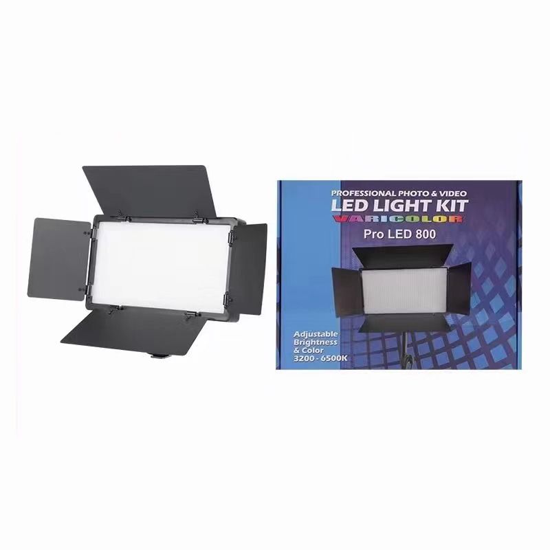 Professional Photo & Video LED Light Kit with 2.1m Stand – VARICOLOR Pro LED 800 & U600 600 LED Panel, Adjustable 3200K–6500K/5600K, Dimmable Brightness, AC/Battery Powered