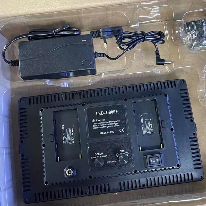 Professional Photo & Video LED Light Kit with 2.1m Stand – VARICOLOR Pro LED 800 & U600 600 LED Panel, Adjustable 3200K–6500K/5600K, Dimmable Brightness, AC/Battery Powered