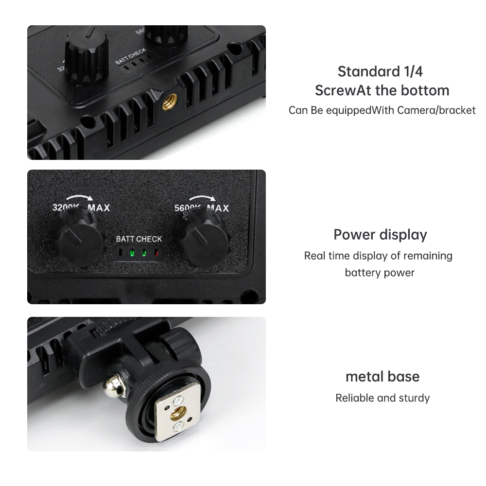 Professional Photo & Video LED Light Kit with 2.1m Stand – VARICOLOR Pro LED 800 & U600 600 LED Panel, Adjustable 3200K–6500K/5600K, Dimmable Brightness, AC/Battery Powered