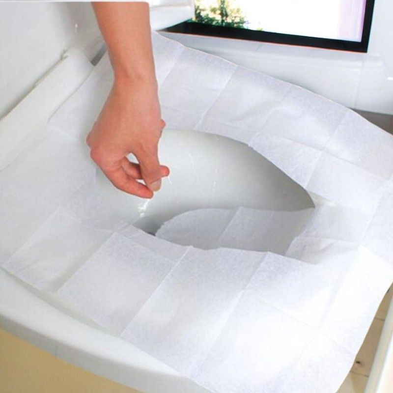 Disposable Toilet Seat Covers for traveling; public restrooms at malls, restaurants, or offices; outdoor events, camping, or road trips and ensuring kids' safety