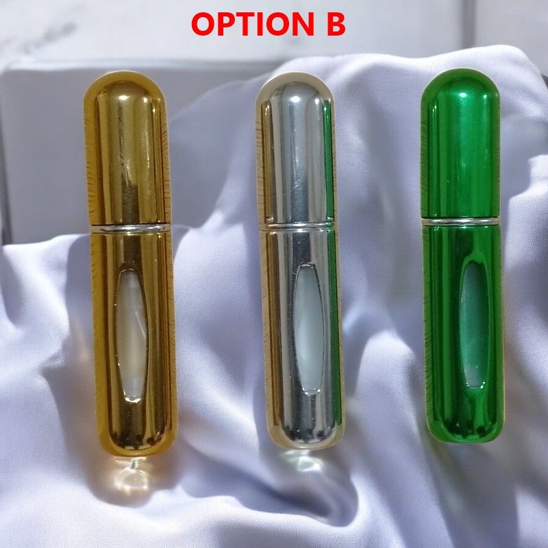3 Piece Set Refillable Perfume Atomizer Spray Bottles (5ml), Mini Portable for Travel Use Compact, Friendly, Easy to Refill and Durable Mini Spray Atomizer that fits in your Purse, Pocket or Bag