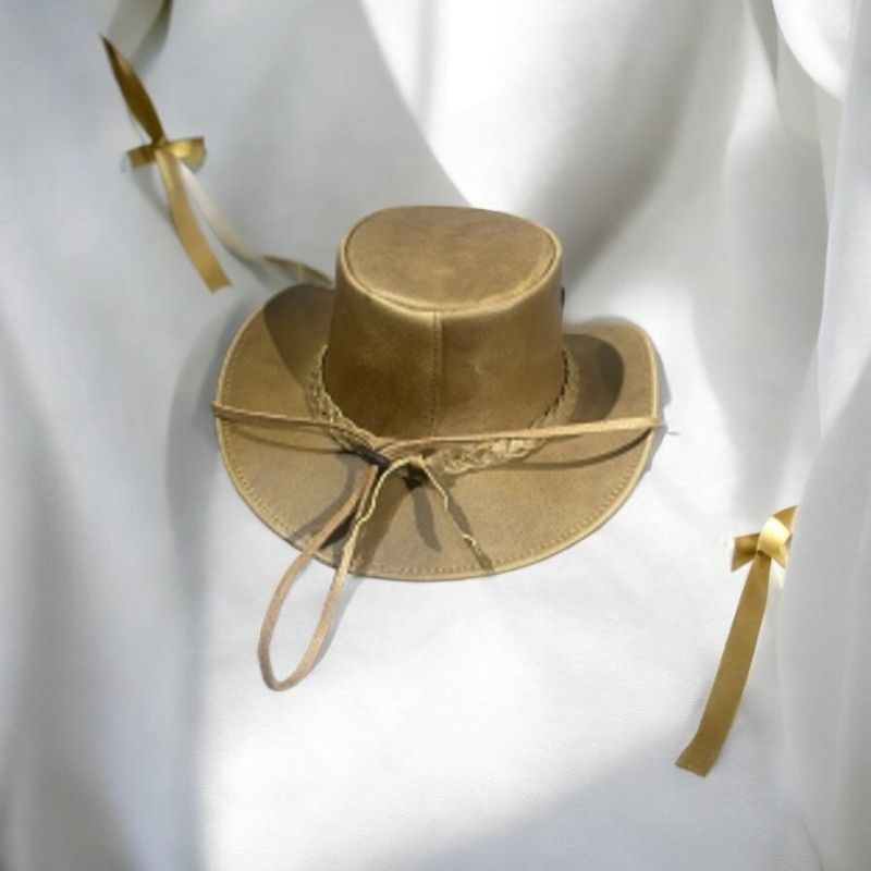Unisex Brown Western Ranching, Mugithi, Rumba Outdoor Adventurer Handcrafted, 100% Real Tough Leather Cowboy Cowgirl Fashion Hat Ideal for Everyday Wear, Special Events and Ceremonies