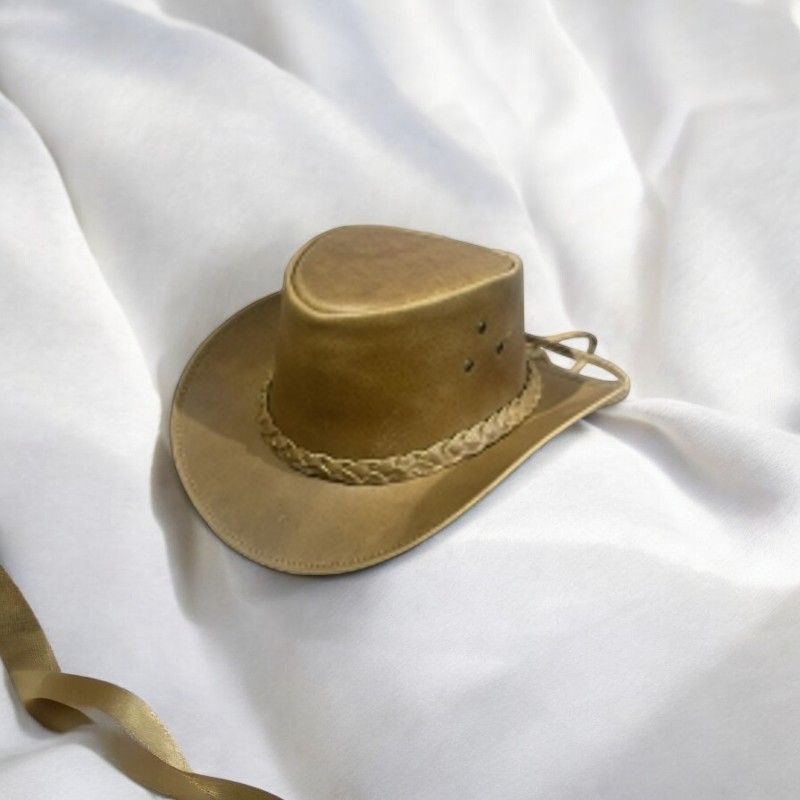 Unisex Brown Western Ranching, Mugithi, Rumba Outdoor Adventurer Handcrafted, 100% Real Tough Leather Cowboy Cowgirl Fashion Hat Ideal for Everyday Wear, Special Events and Ceremonies