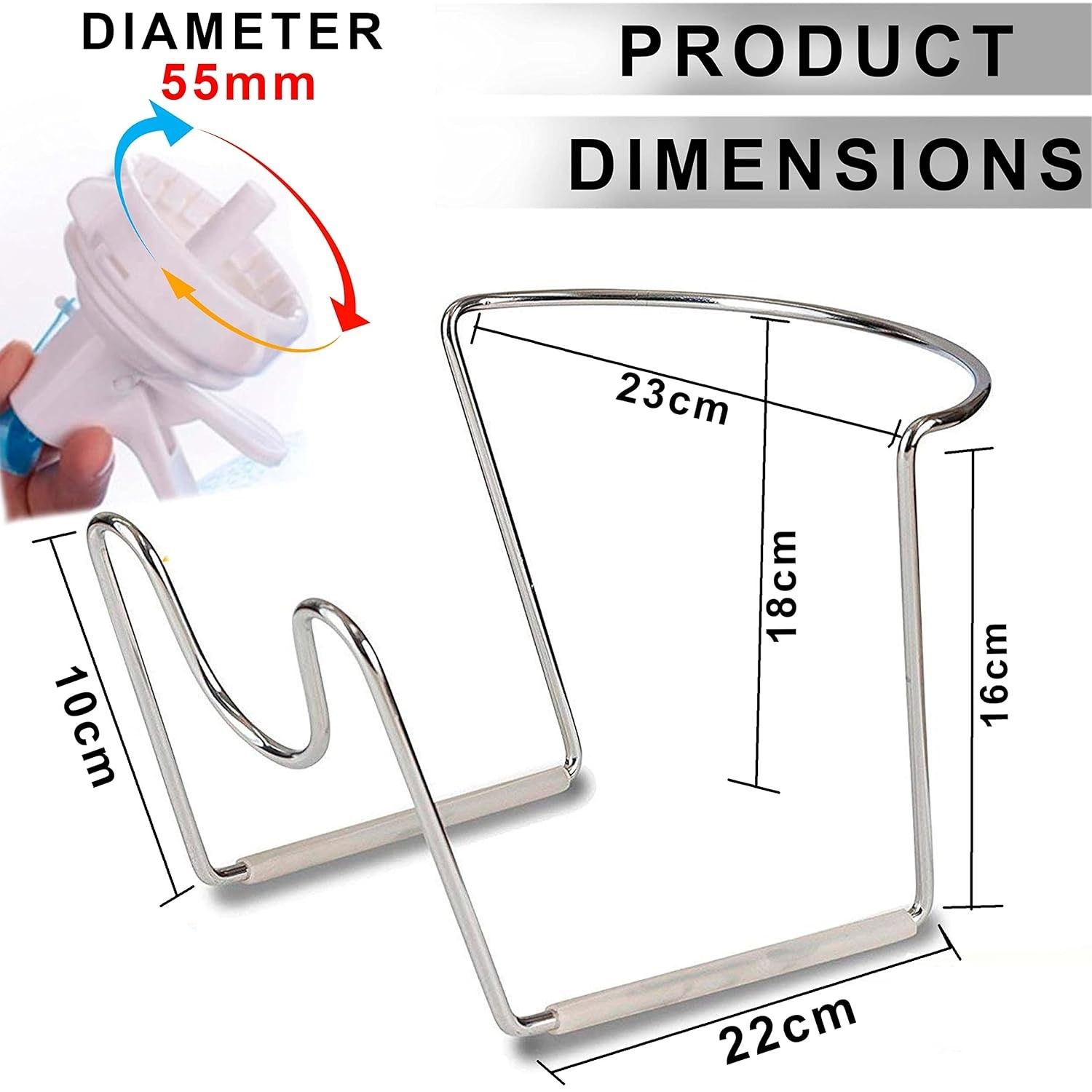 Water Dispensing Spigot Valve and Bottle Holder Set with Stand, Metal Plated Cradle Set with Water Dispenser Valve, Dustproof Plug, Crown Top Water Bottles, for Camping, Counter, Office and Home Use