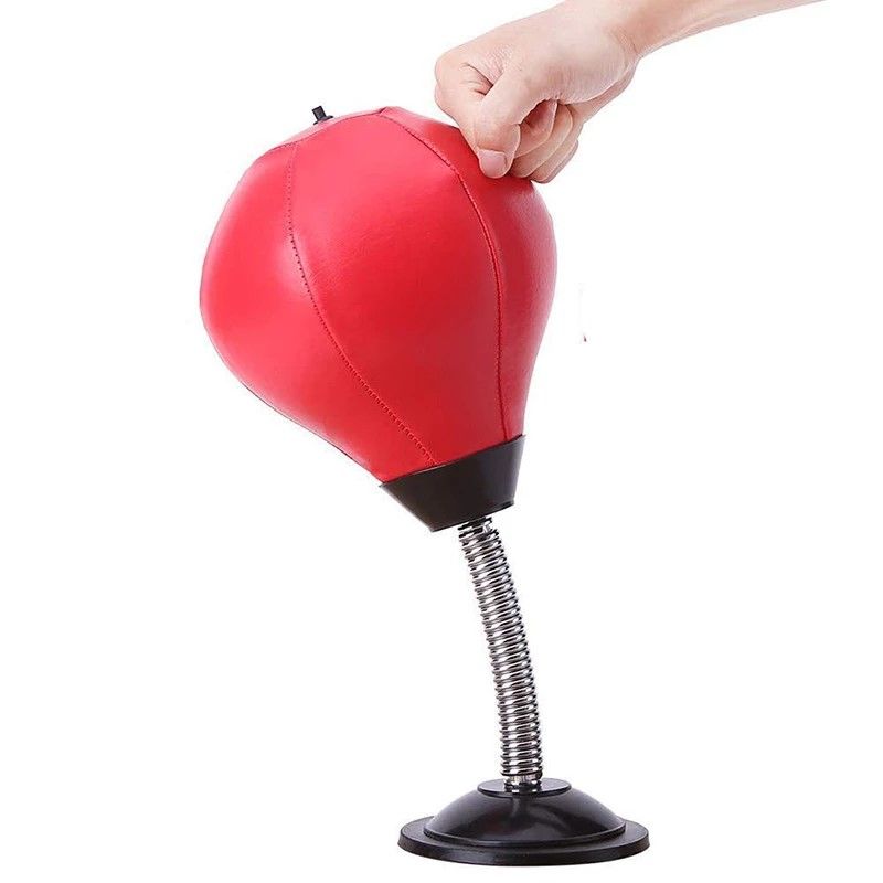 Desktop Punching Bag - Suctions to Your Desk, Heavy Duty Stress Relief Boxing Bag, Cool Stuff for Home or Office, Unique Gifts for Self, Boss or Colleague Sress Relieving Relaxing Playful Accessory