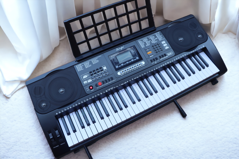 61 Key Keyboard Piano, Portable Electric Piano Keyboard w/LCD Screen, Built-In Speakers, Keyboard ONLY Without Stand Ideal for Beginner Adult he Lexington EK61223, Electronic Organ/ Keyboard