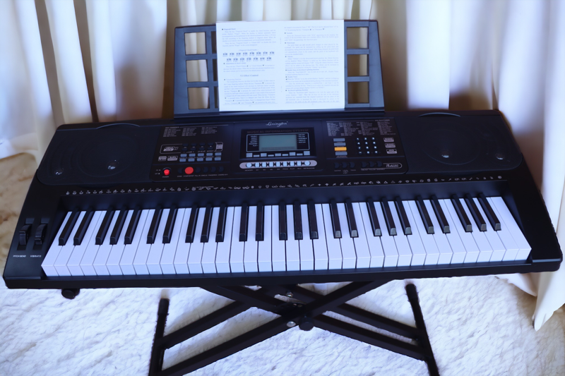 61 Key Keyboard Piano, Portable Electric Piano Keyboard w/LCD Screen, Built-In Speakers, Keyboard ONLY Without Stand Ideal for Beginner Adult he Lexington EK61223, Electronic Organ/ Keyboard