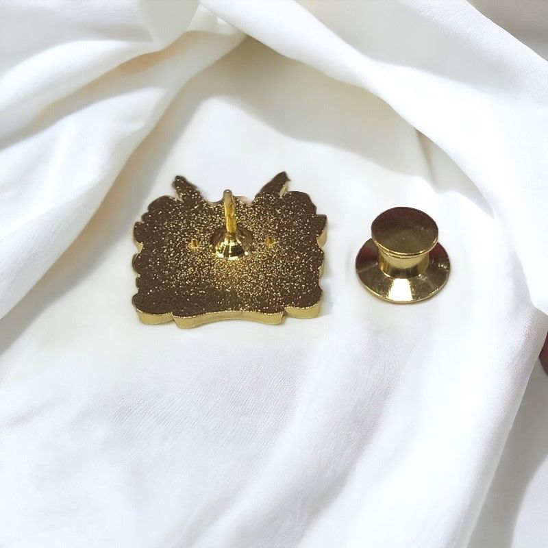 Premium Small 3D Kenya Coat of Arms Lapel Pin – Gold Finish, National Emblem Badge for Formal & Casual Wear