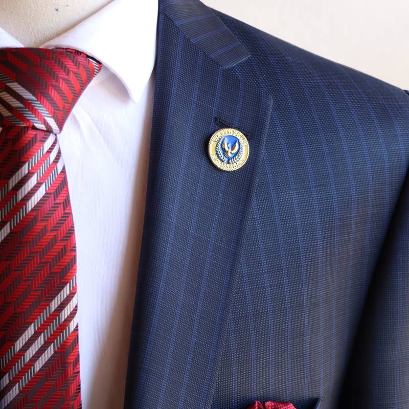 World Peace Ambassador Lapel Pin – Premium Metal Badge with Gold & Blue Enamel for Diplomats, Activists & Peace Advocates