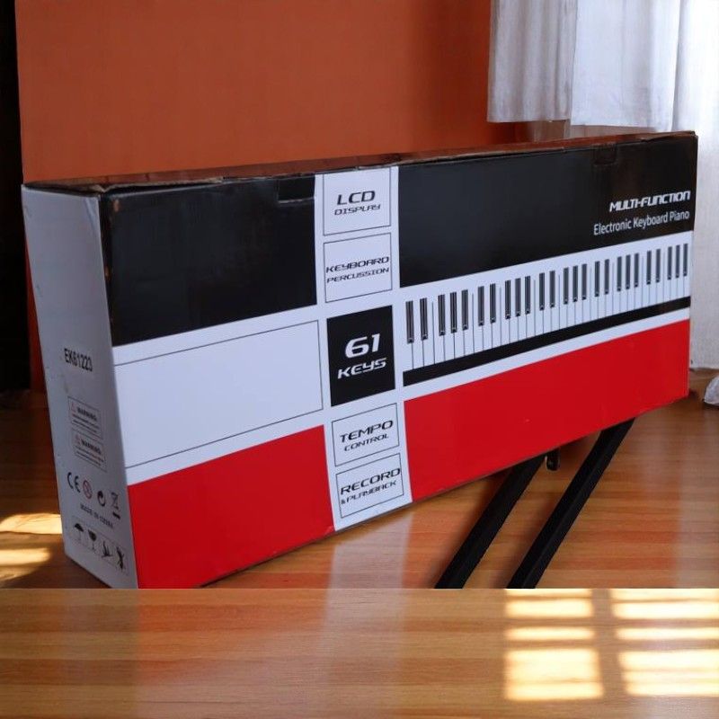 61 Key Keyboard Piano, Portable Electric Piano Keyboard w/LCD Screen, Built-In Speakers, Keyboard ONLY Without Stand Ideal for Beginner Adult he Lexington EK61223, Electronic Organ/ Keyboard