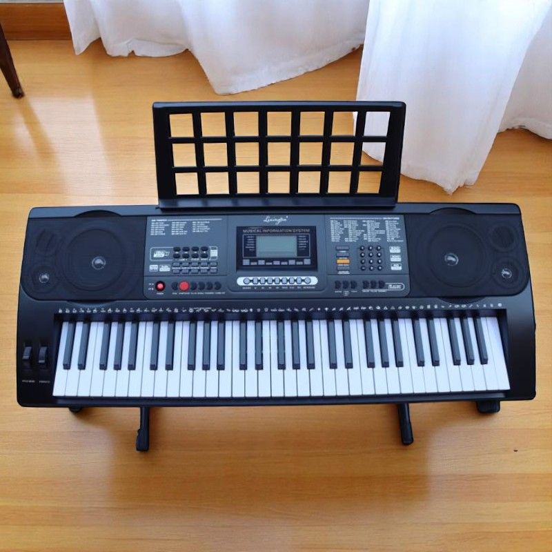 61 Key Keyboard Piano, Portable Electric Piano Keyboard w/LCD Screen, Built-In Speakers, Keyboard ONLY Without Stand Ideal for Beginner Adult he Lexington EK61223, Electronic Organ/ Keyboard