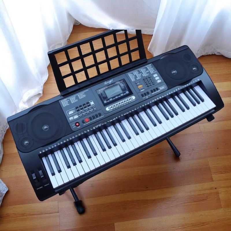 61 Key Keyboard Piano, Portable Electric Piano Keyboard w/LCD Screen, Built-In Speakers, Keyboard ONLY Without Stand Ideal for Beginner Adult he Lexington EK61223, Electronic Organ/ Keyboard